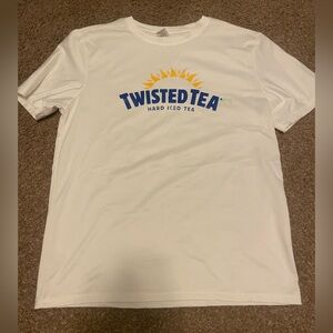 Twisted Tea T-shirt, weird green stain on front